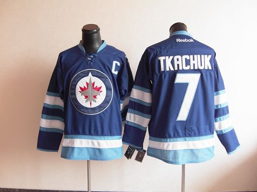 Jets #7 Keith Tkachuk Stitched Dark Blue 2011 Style NHL Jersey