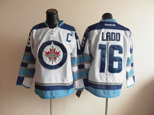 Jets #16 Andrew Ladd Stitched White 2011 Style NHL Jersey