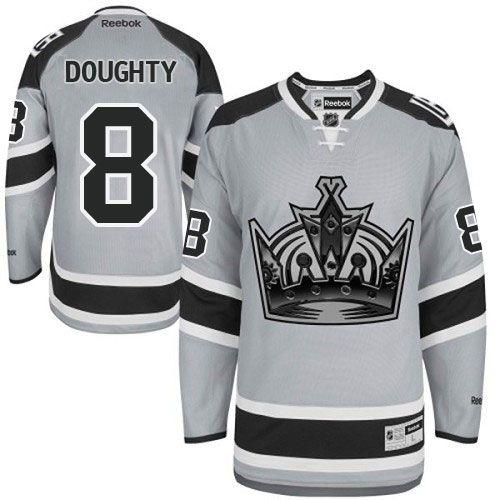 Kings #8 Drew Doughty Grey 2014 Stadium Series Stitched NHL Jersey