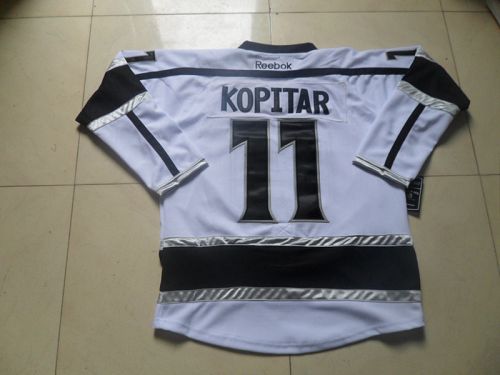 Kings #11 Anze Kopitar White Road Stitched NHL Jersey