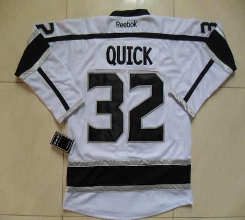 Kings #32 Jonathan Quick White Road Stitched NHL Jersey