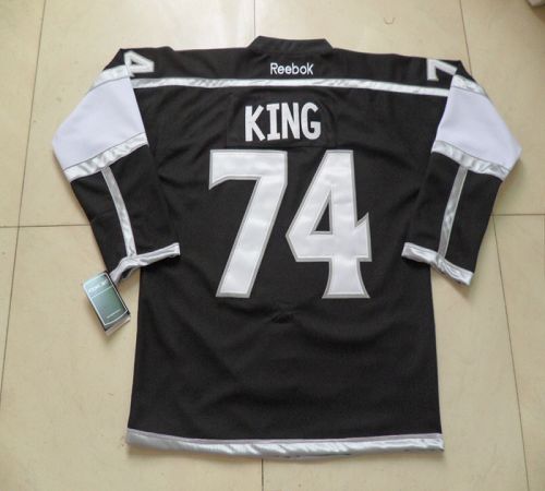 Kings #74 Dwight King Black Home Stitched NHL Jersey