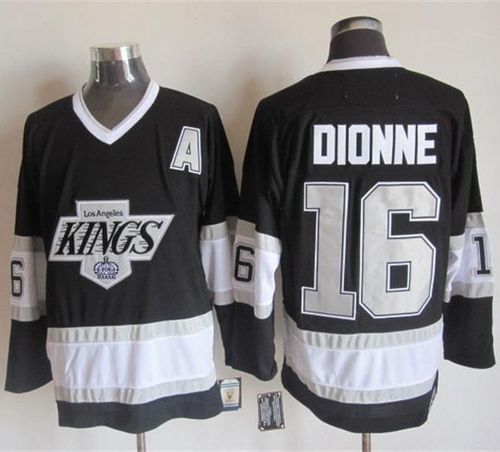 Kings #16 Marcel Dionne Black CCM Throwback Stitched NHL Jersey