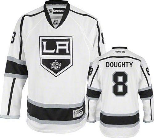 Kings #8 Drew Doughty White Road Stitched NHL Jersey