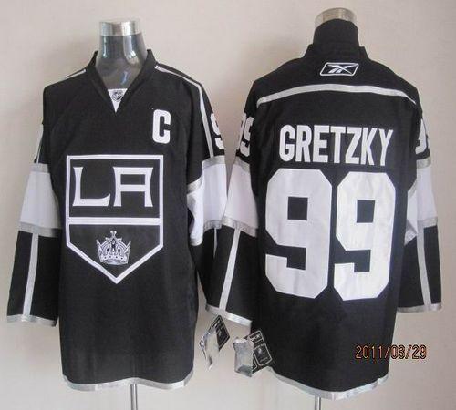 Kings #99 Wayne Gretzky Black Home Stitched NHL Jersey