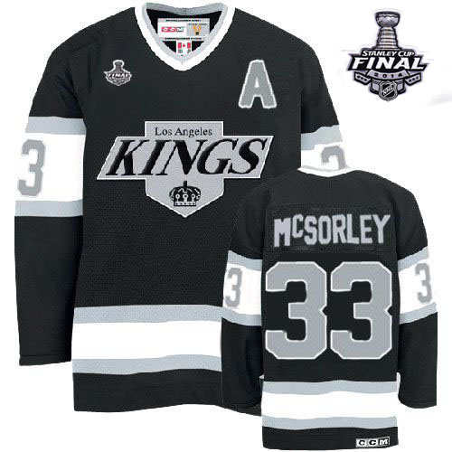 Kings #33 Martin McSorley Black CCM Throwback 2014 Stanley Cup Finals Stitched NHL Jersey