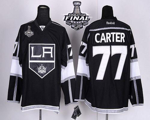 Kings #77 Jeff Carter Black Home 2014 Stanley Cup Finals Stitched NHL Jersey