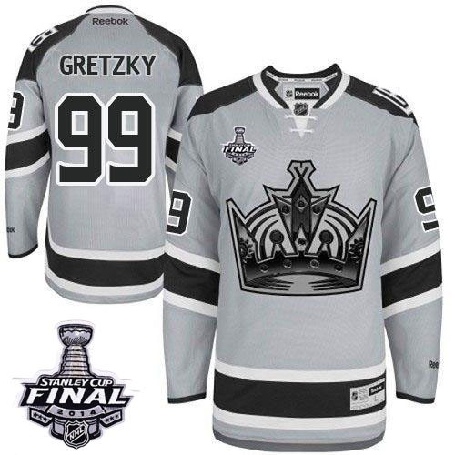 Kings #99 Wayne Gretzky Grey 2014 Stadium Series Stanley Cup Finals Stitched NHL Jersey