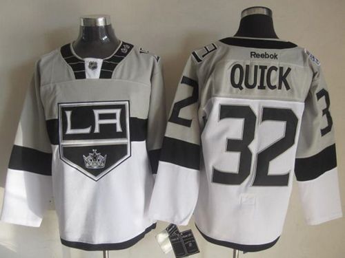 Kings #32 Jonathan Quick White/Grey 2015 Stadium Series Stitched NHL Jersey