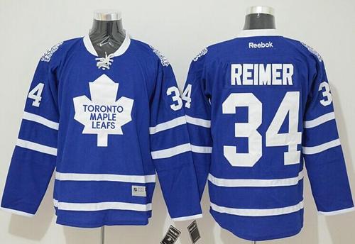 Maple Leafs #34 James Reimer Blue Stitched NHL Jersey