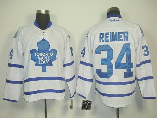 Maple Leafs #34 James Reimer White Road Stitched NHL Jersey