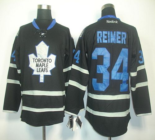 Maple Leafs #34 James Reimer Black Ice Stitched NHL Jersey