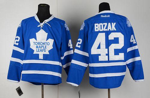 Maple Leafs #42 Tyler Bozak Blue Home Stitched NHL Jersey