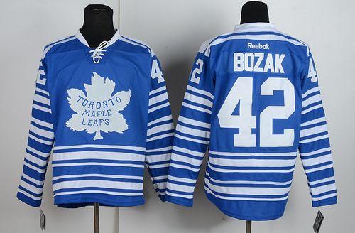 Maple Leafs #42 Tyler Bozak Blue 2014 Winter Classic Stitched NHL Jersey