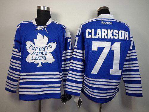 Maple Leafs #71 David Clarkson Blue 2014 Winter Classic Stitched NHL Jersey