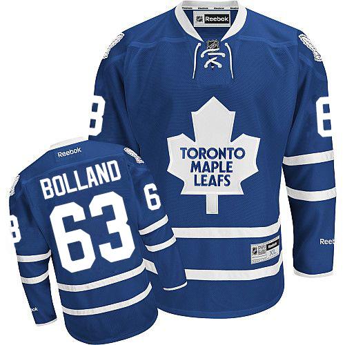 Maple Leafs #63 Dave Bolland Blue Home Stitched NHL Jersey