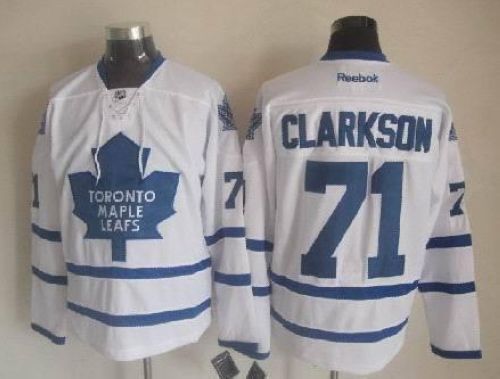 Maple Leafs #71 David Clarkson White Stitched NHL Jersey