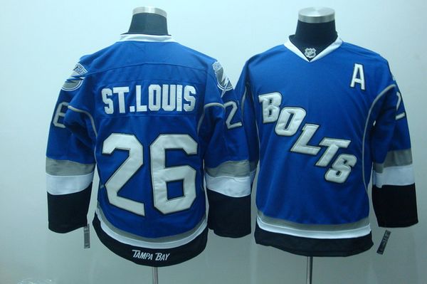 Lightning #26 Martin St.Louis Stitched Blue Third NHL Jersey