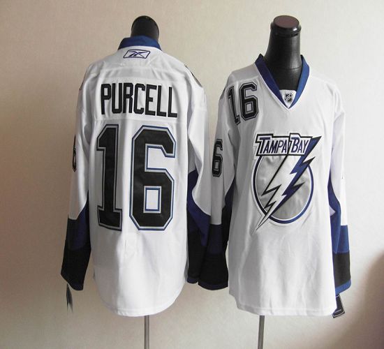 Lightning #16 Purcell White Stitched NHL Jersey