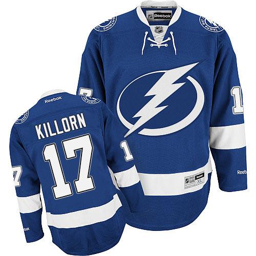 Lightning #17 Alex Killorn Blue Stitched NHL Jersey