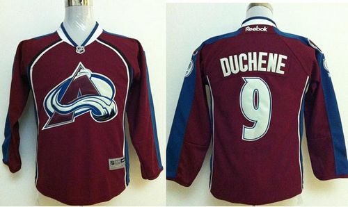 Avalanche #9 Matt Duchene Red Stitched Youth NHL Jersey