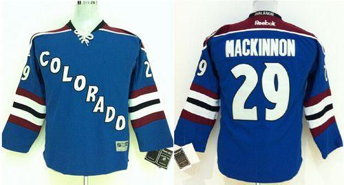 Avalanche #29 Nathan MacKinnon Blue Stitched Youth NHL Jersey