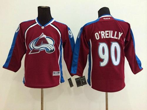 Avalanche #90 Ryan O'Reilly Red Stitched Youth NHL Jersey