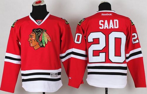 Blackhawks #20 Brandon Saad Red Stitched Youth NHL Jersey