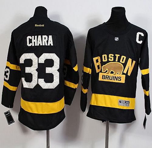 Bruins #33 Zdeno Chara Black 2016 Winter Classic Stitched Youth NHL Jersey