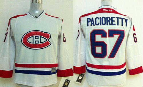 Canadiens #67 Max Pacioretty White Stitched Youth NHL Jersey