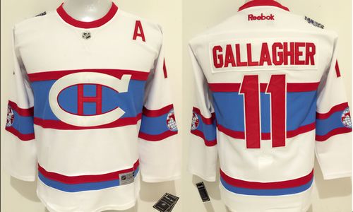 Canadiens #11 Brendan Gallagher White 2016 Winter Classic Stitched Youth NHL Jersey