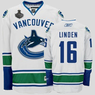 Canucks 2011 Stanley Cup Finals #16 Trevor Linden White Stitched Youth NHL Jersey
