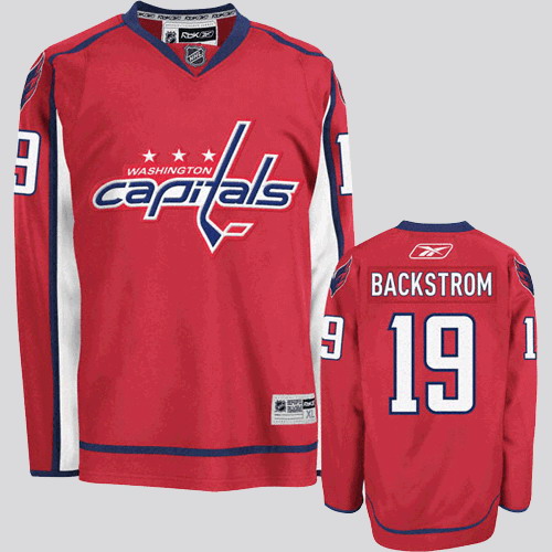 Capitals #19 Nicklas Backstrom Stitched Red Youth NHL Jersey