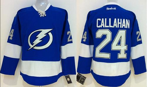 Lightning #24 Ryan Callahan Royal Blue Stitched Youth NHL Jersey
