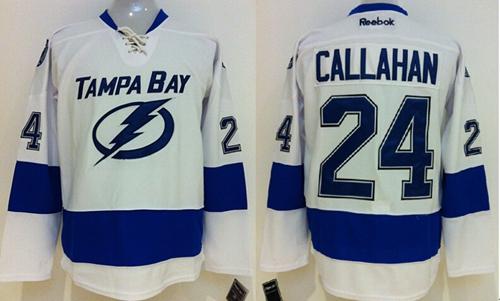Lightning #24 Ryan Callahan White Stitched Youth NHL Jersey