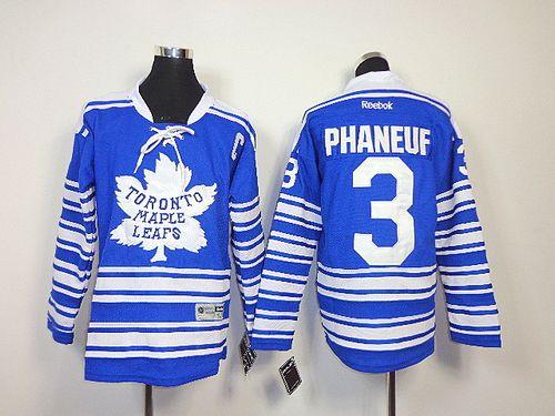 Maple Leafs #3 Dion Phaneuf Blue 2014 Winter Classic Stitched Youth NHL Jersey