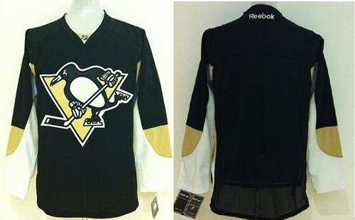 Penguins Blank Black Stitched Youth NHL Jersey
