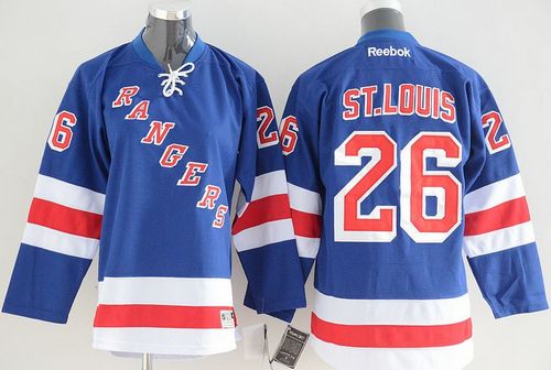 Rangers #26 Martin St.Louis Blue Home Stitched Youth NHL Jersey