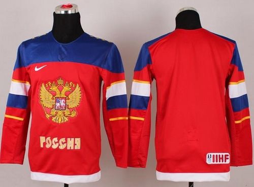 2014 Olympic Team Russia Blank Red Stitched Youth NHL Jersey