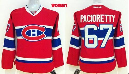 Canadiens #67 Max Pacioretty Red Women's Home Stitched NHL Jersey