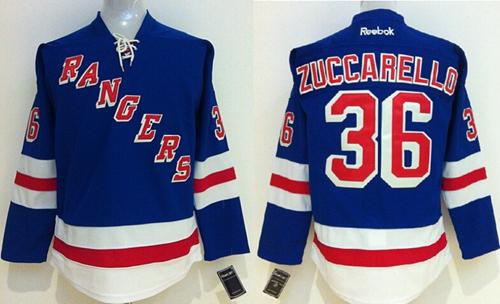 Rangers #36 Mats Zuccarello Blue Women's Home Stitched NHL Jersey