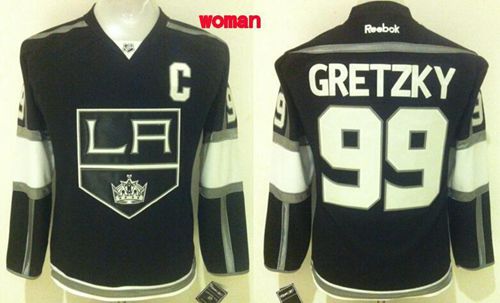 Kings #99 Wayne Gretzky Black Home Women's Stitched NHL Jersey