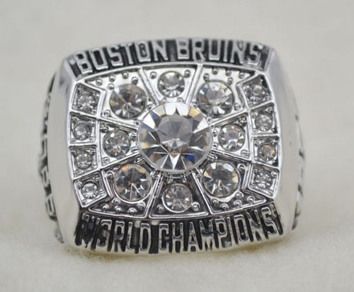 NHL Boston Bruins World Champions Silver Ring_3