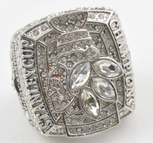 NHL Chicago Blackhawks World Champions Silver Ring_2