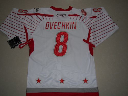 Capitals #8 Alex Ovechkin 2011 All Star Stitched White NHL Jersey