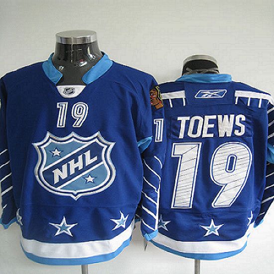 Blackhawks #19 Jonathan Toews Blue 2011 All Star Stitched NHL Jersey