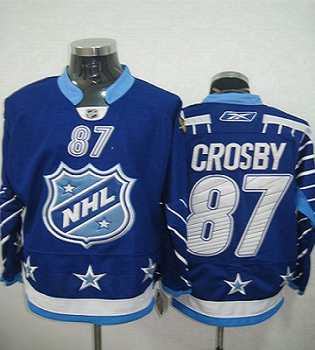 Penguins #87 Sidney Crosby 2011 All Star Blue Stitched NHL Jersey