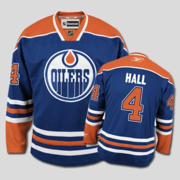 Oilers #4 Taylor Hall Stitched Light Blue NHL Jersey