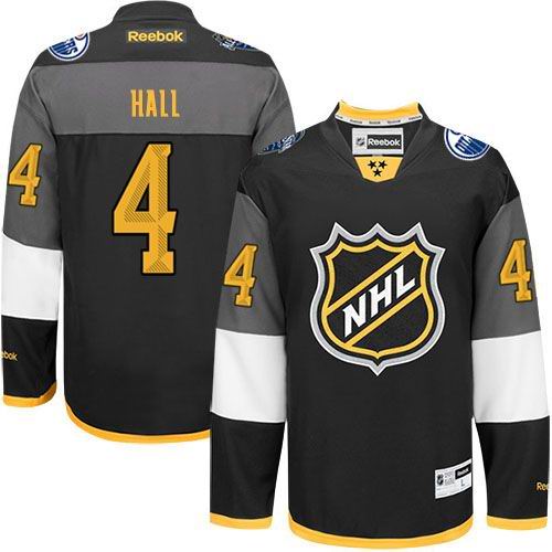 Oilers #4 Taylor Hall Black 2016 All Star Stitched NHL Jersey