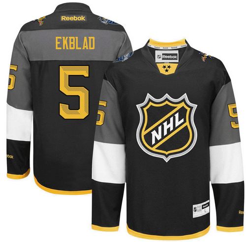 Panthers #5 Aaron Ekblad Black 2016 All Star Stitched NHL Jersey